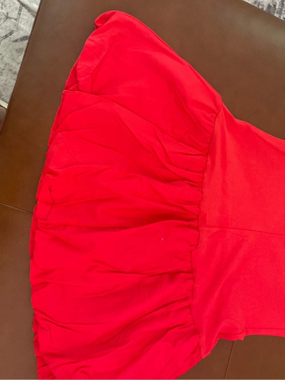 Bright Red Women’s Ruffled Dress